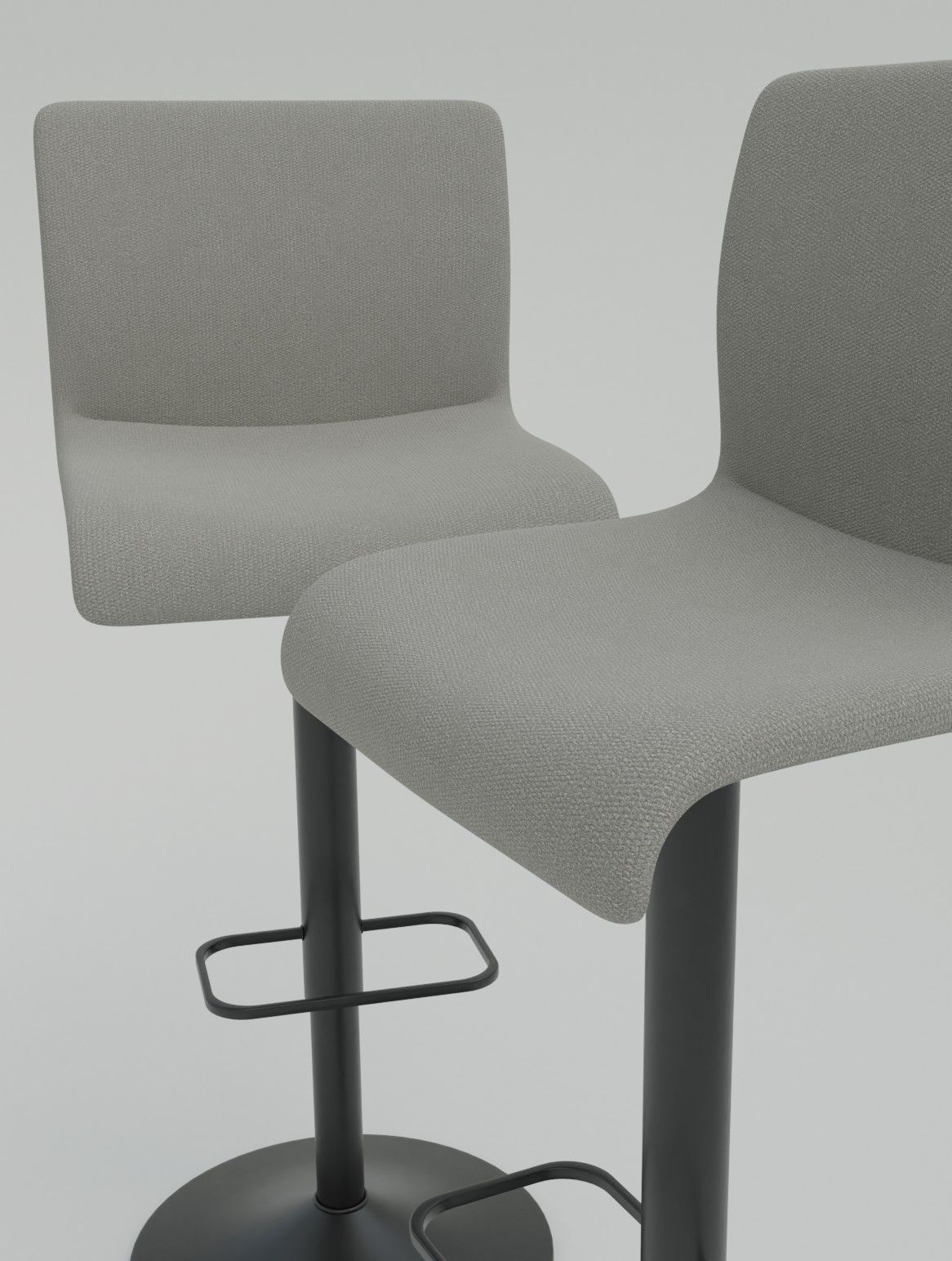 Bar Chair 3D model Low-poly 3D model_6