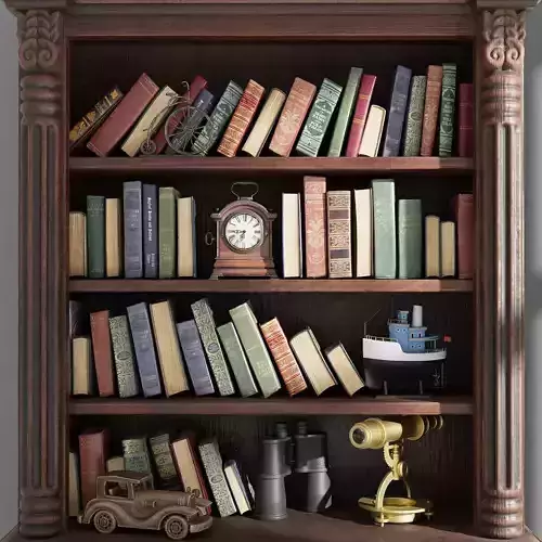 Bookcase diorama
