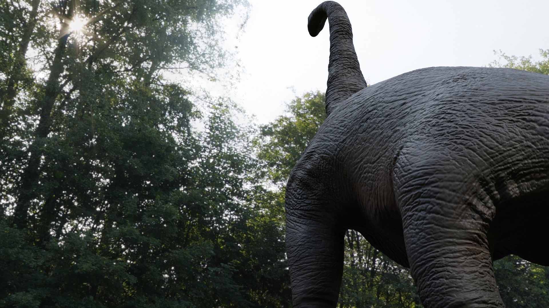 Brachiosaurus dinosaur Low-poly 3D model_9