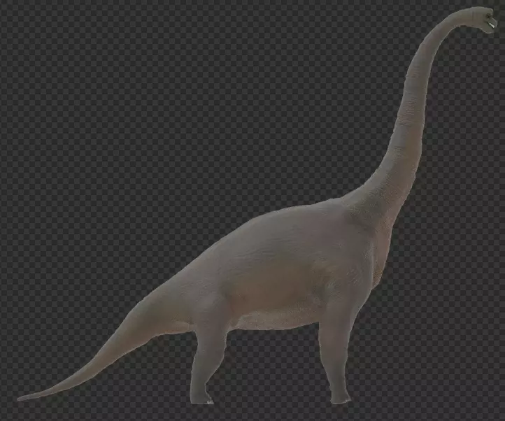 Brachiosaurus dinosaur Low-poly 3D model_0