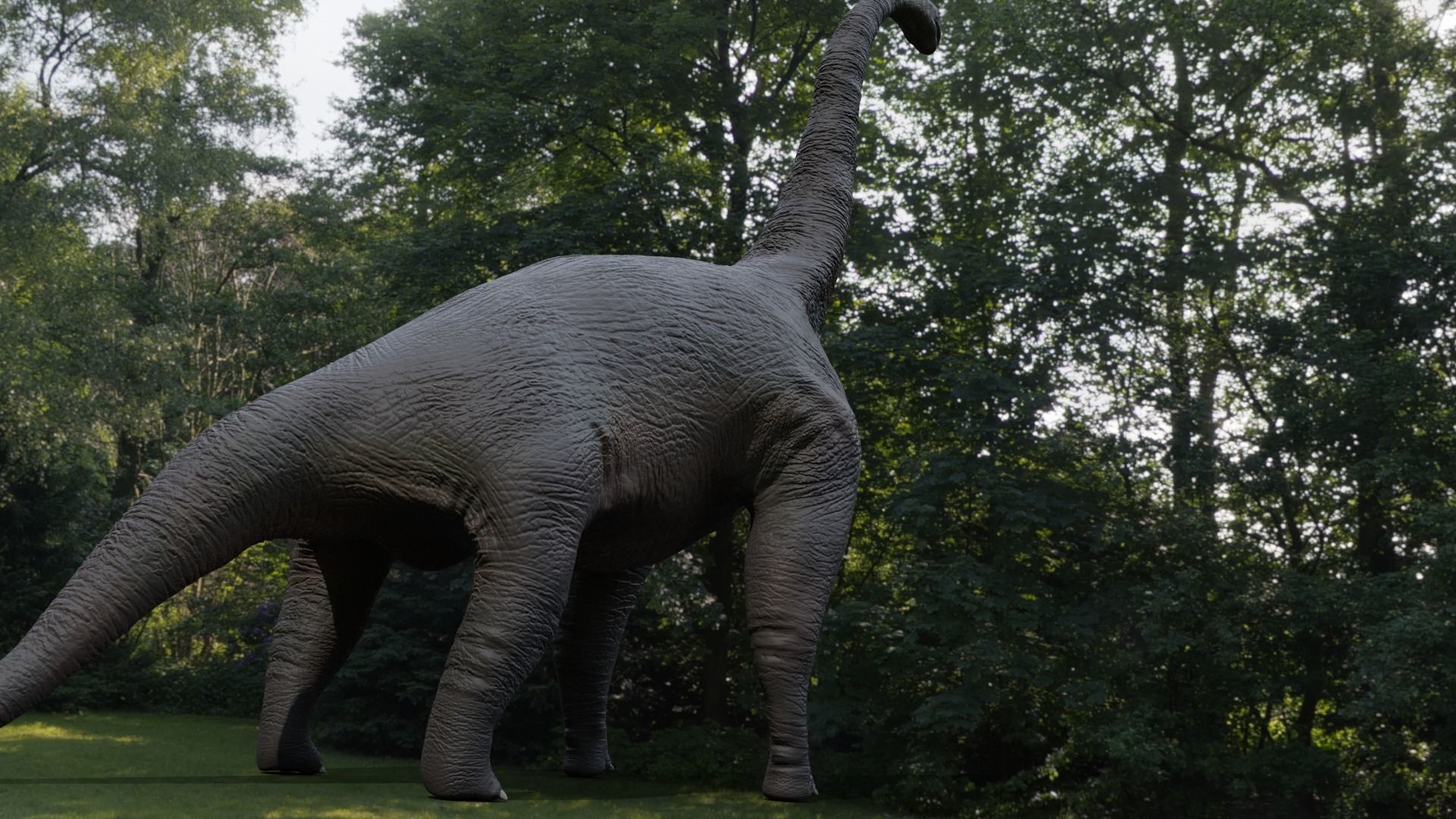 Brachiosaurus dinosaur Low-poly 3D model_8