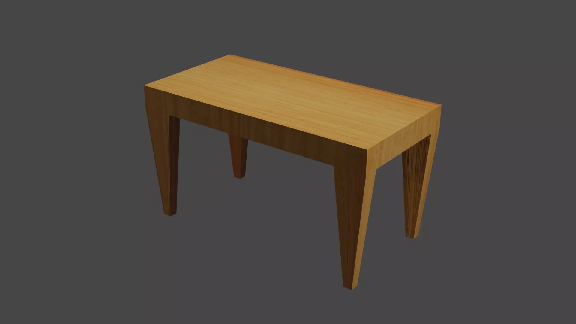 A Simple Table 3D Low-poly 3D model