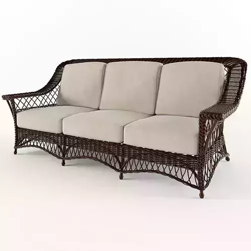 wicker sofa