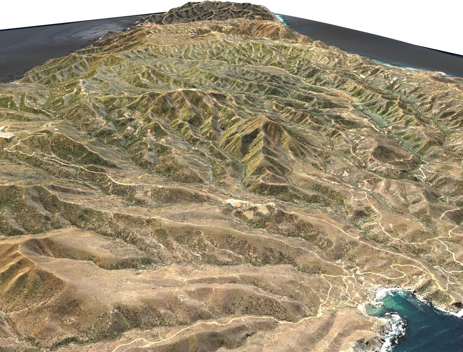 Santa Catalina Island  California USA 3D model_6