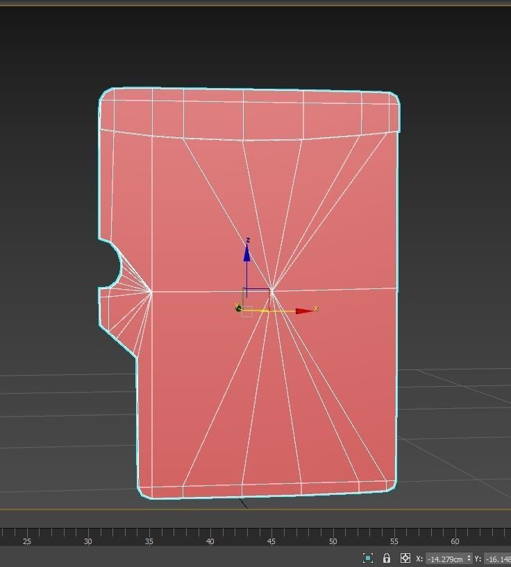 Micro SD Card Low-poly 3D model_6