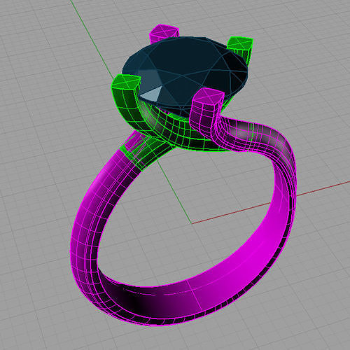 Solitaire -St Valentino Round Anello solitario Sl48 3D print model