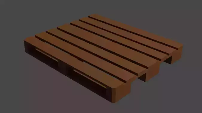 Low Poly Pallet lego brick