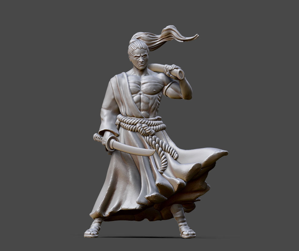 Ronin Bundle - 6 ronin 35mm scale 3D print model_20