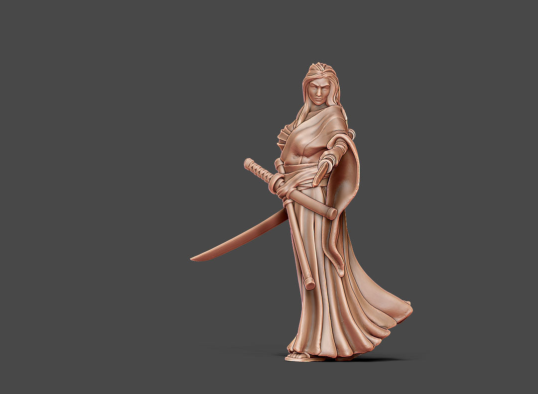 Ronin Bundle - 6 ronin 35mm scale 3D print model_33