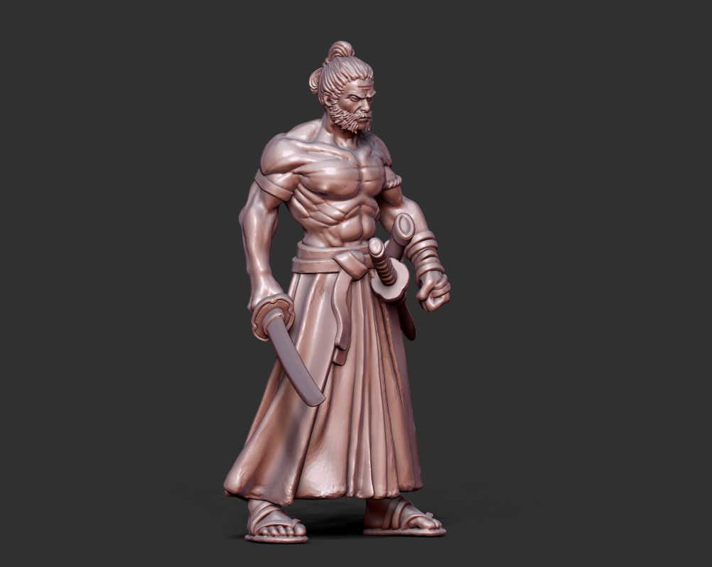 Ronin Bundle - 6 ronin 35mm scale 3D print model_8