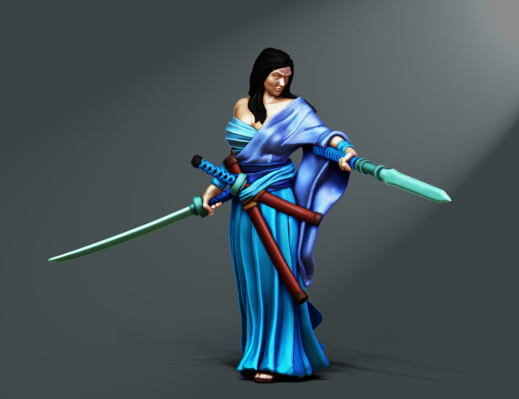 Ronin Bundle - 6 ronin 35mm scale 3D print model_26