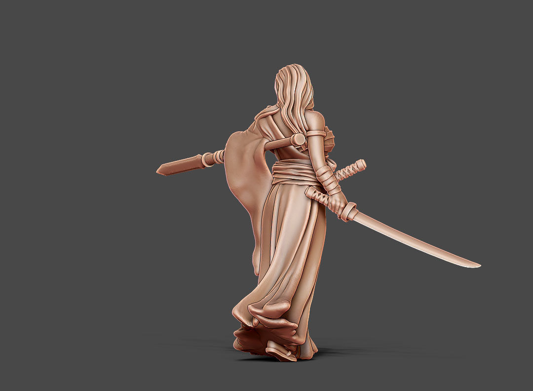 Ronin Bundle - 6 ronin 35mm scale 3D print model_28