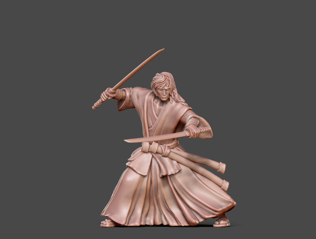 Ronin Bundle - 6 ronin 35mm scale 3D print model_60