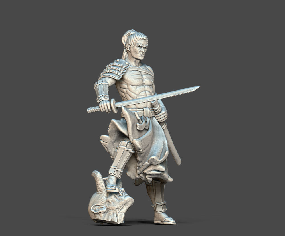 Ronin Bundle - 6 ronin 35mm scale 3D print model_47