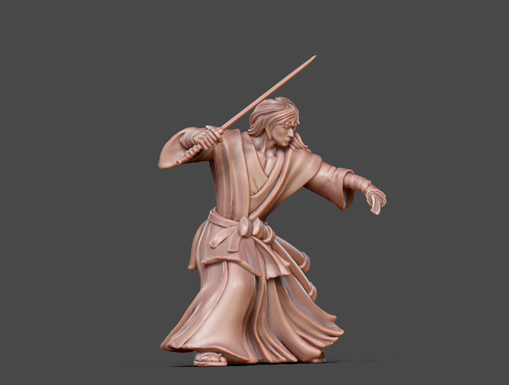 Ronin Bundle - 6 ronin 35mm scale 3D print model_66