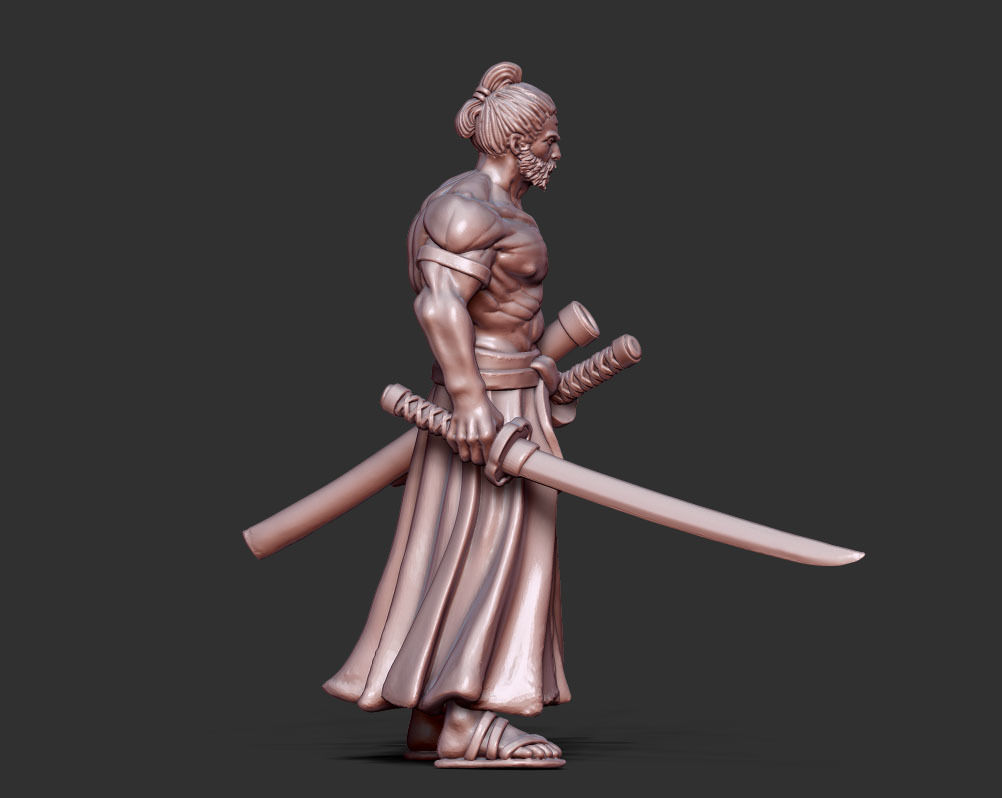Ronin Bundle - 6 ronin 35mm scale 3D print model_7