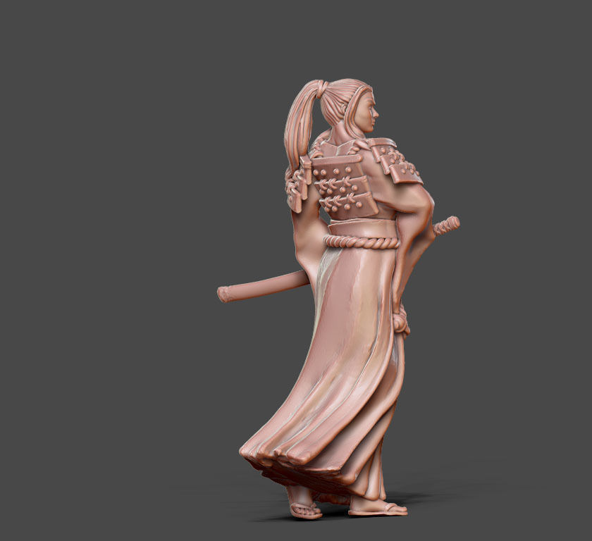 Ronin Bundle - 6 ronin 35mm scale 3D print model_57