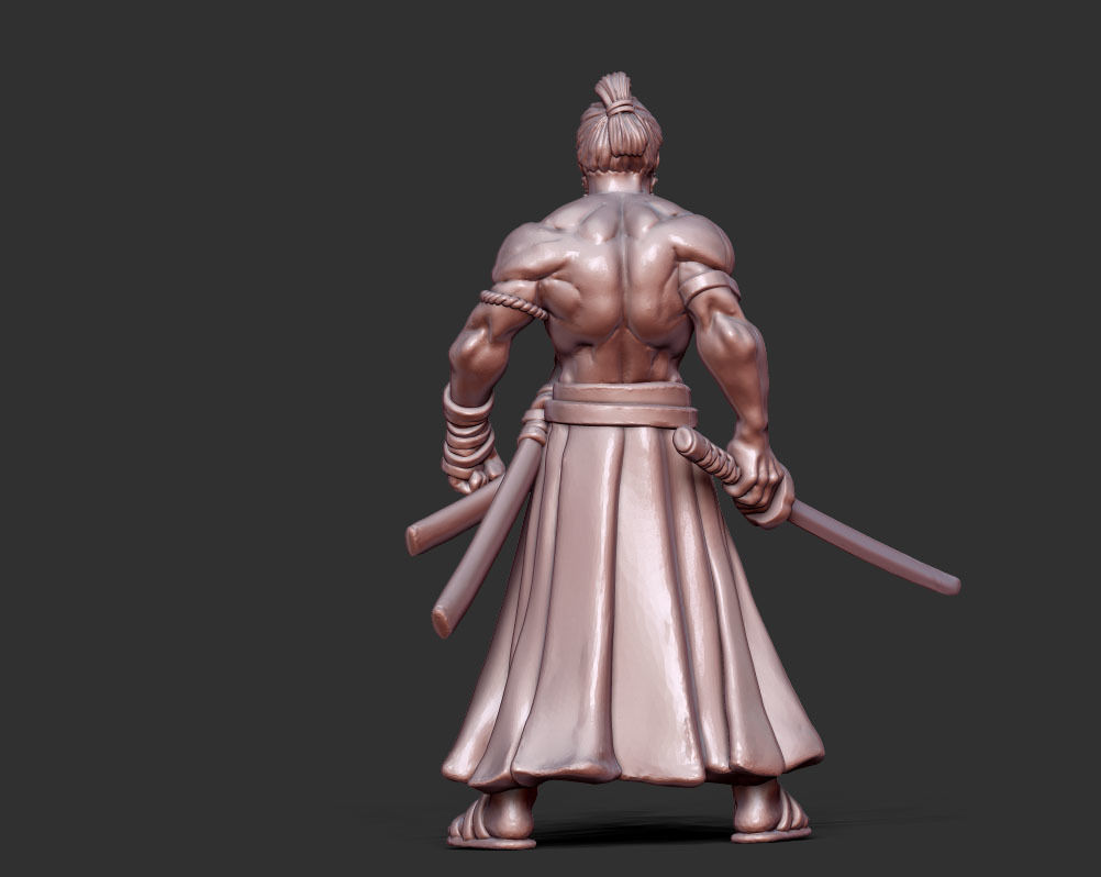 Ronin Bundle - 6 ronin 35mm scale 3D print model_6
