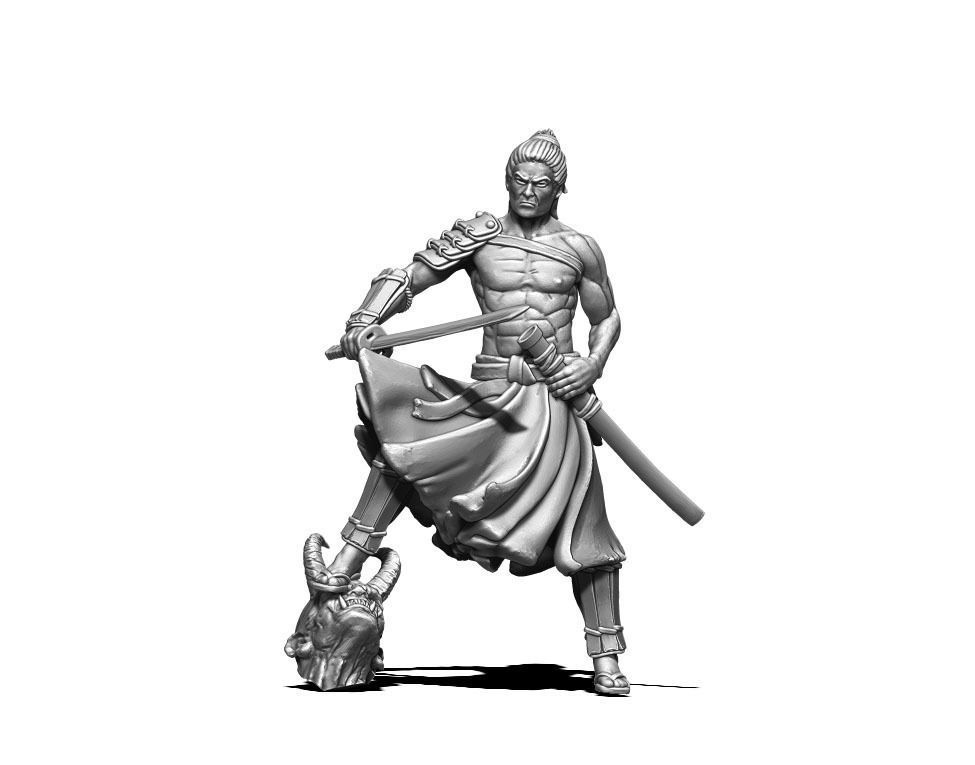 Ronin Bundle - 6 ronin 35mm scale 3D print model_40