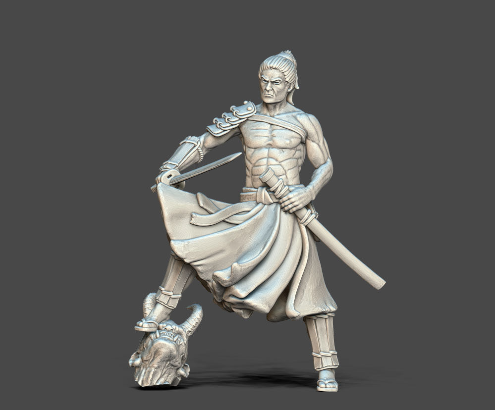 Ronin Bundle - 6 ronin 35mm scale 3D print model_42