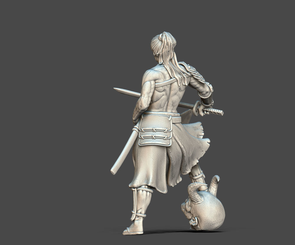 Ronin Bundle - 6 ronin 35mm scale 3D print model_44