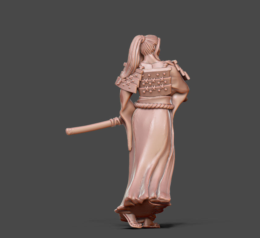 Ronin Bundle - 6 ronin 35mm scale 3D print model_53