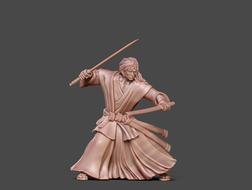 Ronin Bundle - 6 ronin 35mm scale 3D print model_59
