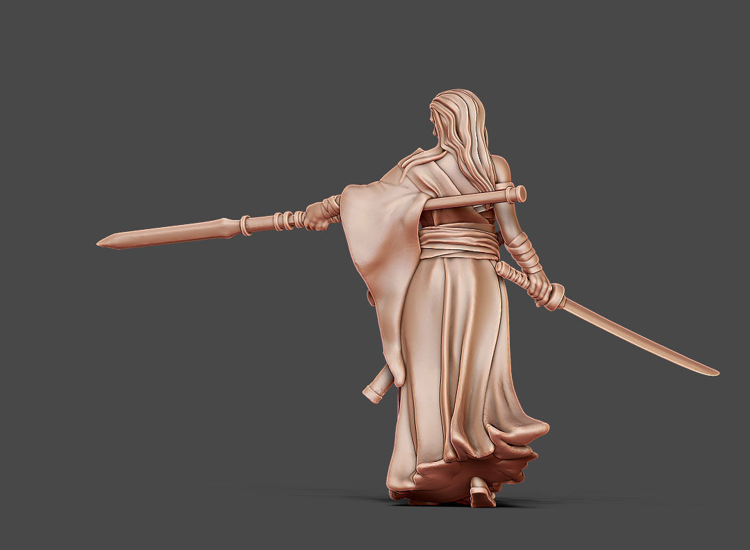 Ronin Bundle - 6 ronin 35mm scale 3D print model_30