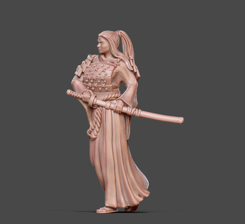 Ronin Bundle - 6 ronin 35mm scale 3D print model_54