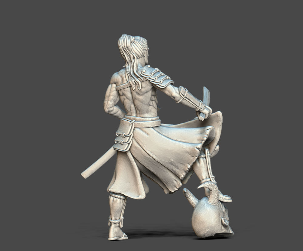 Ronin Bundle - 6 ronin 35mm scale 3D print model_46