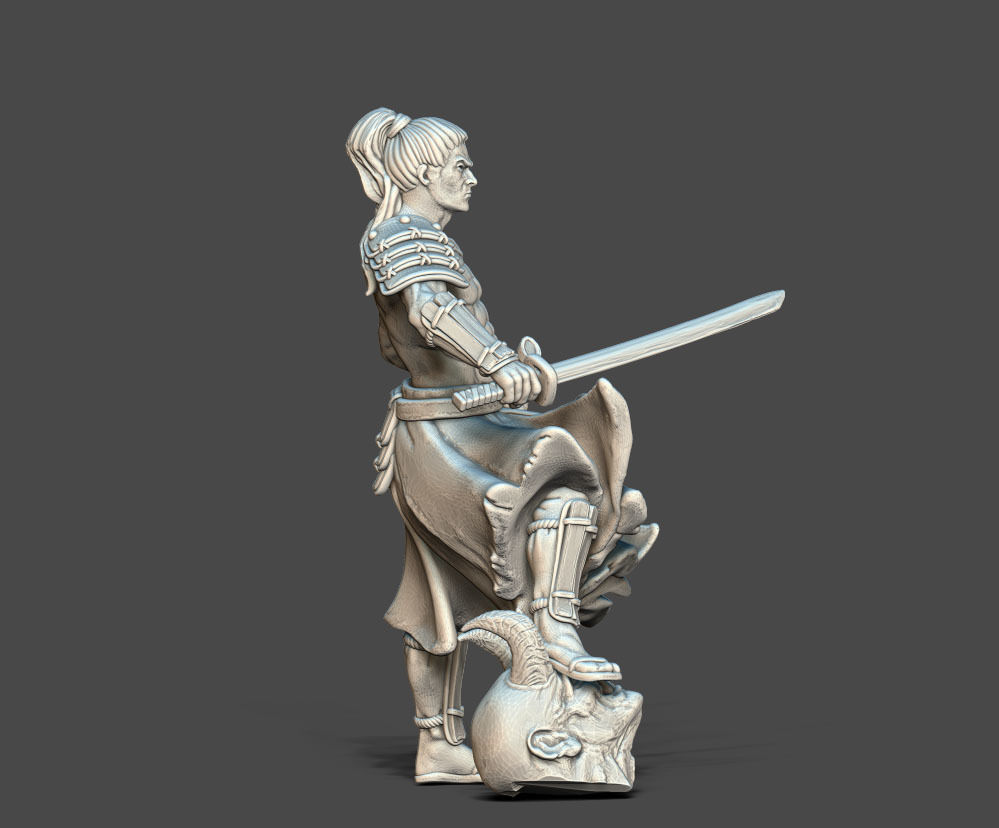 Ronin Bundle - 6 ronin 35mm scale 3D print model_45