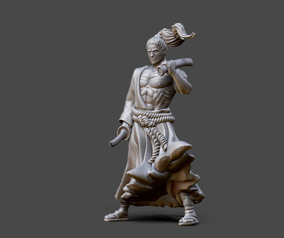 Ronin Bundle - 6 ronin 35mm scale 3D print model_16