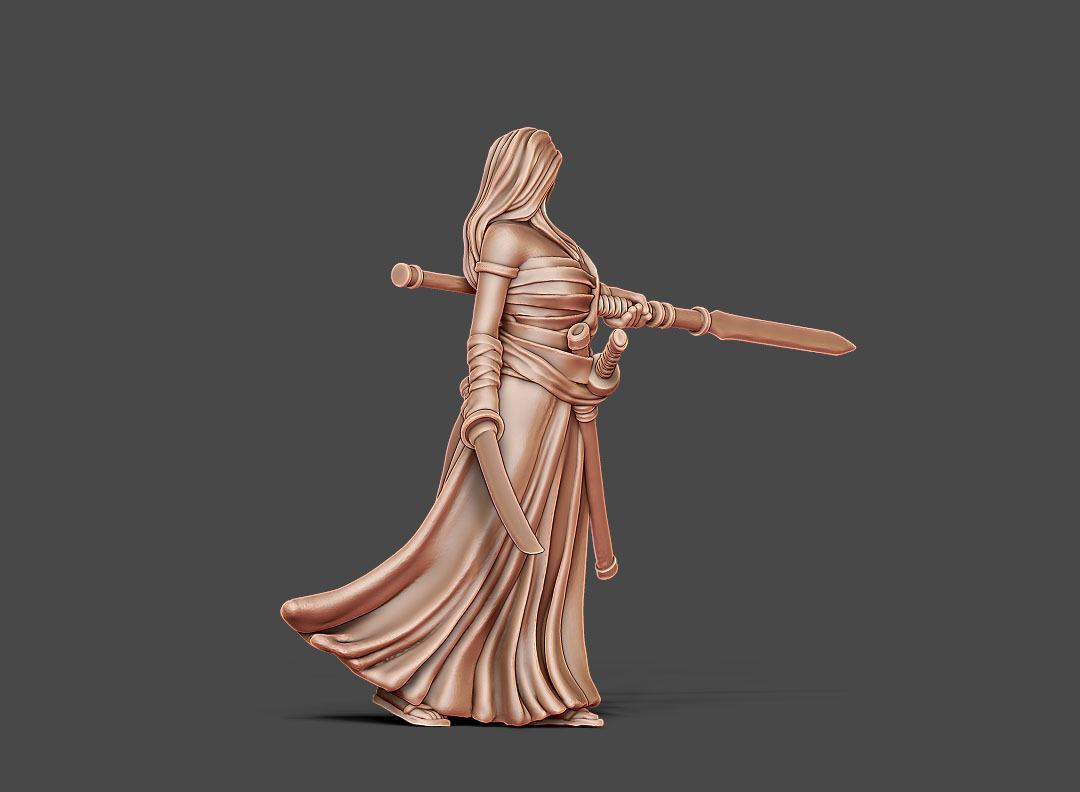 Ronin Bundle - 6 ronin 35mm scale 3D print model_25