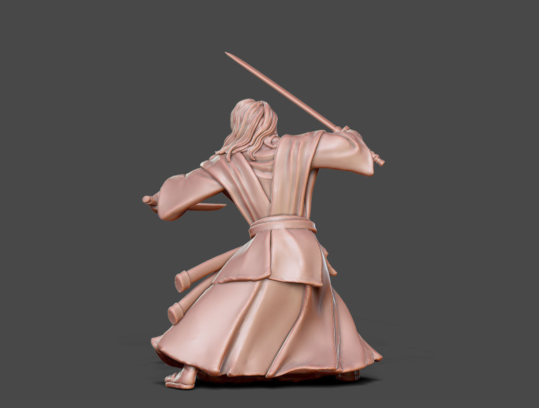 Ronin Bundle - 6 ronin 35mm scale 3D print model_64