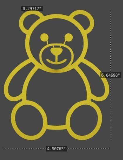 Bear food model 3D Print 3D print model_4