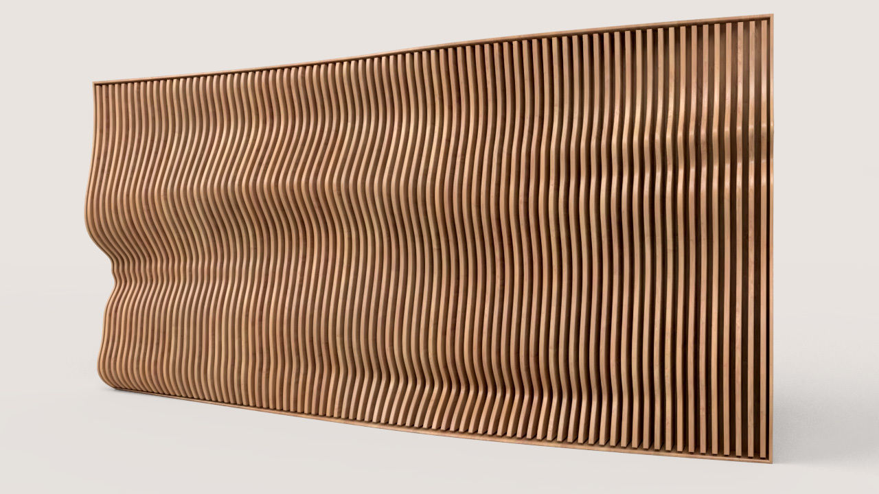 Parametric Wall 05 3D model_1