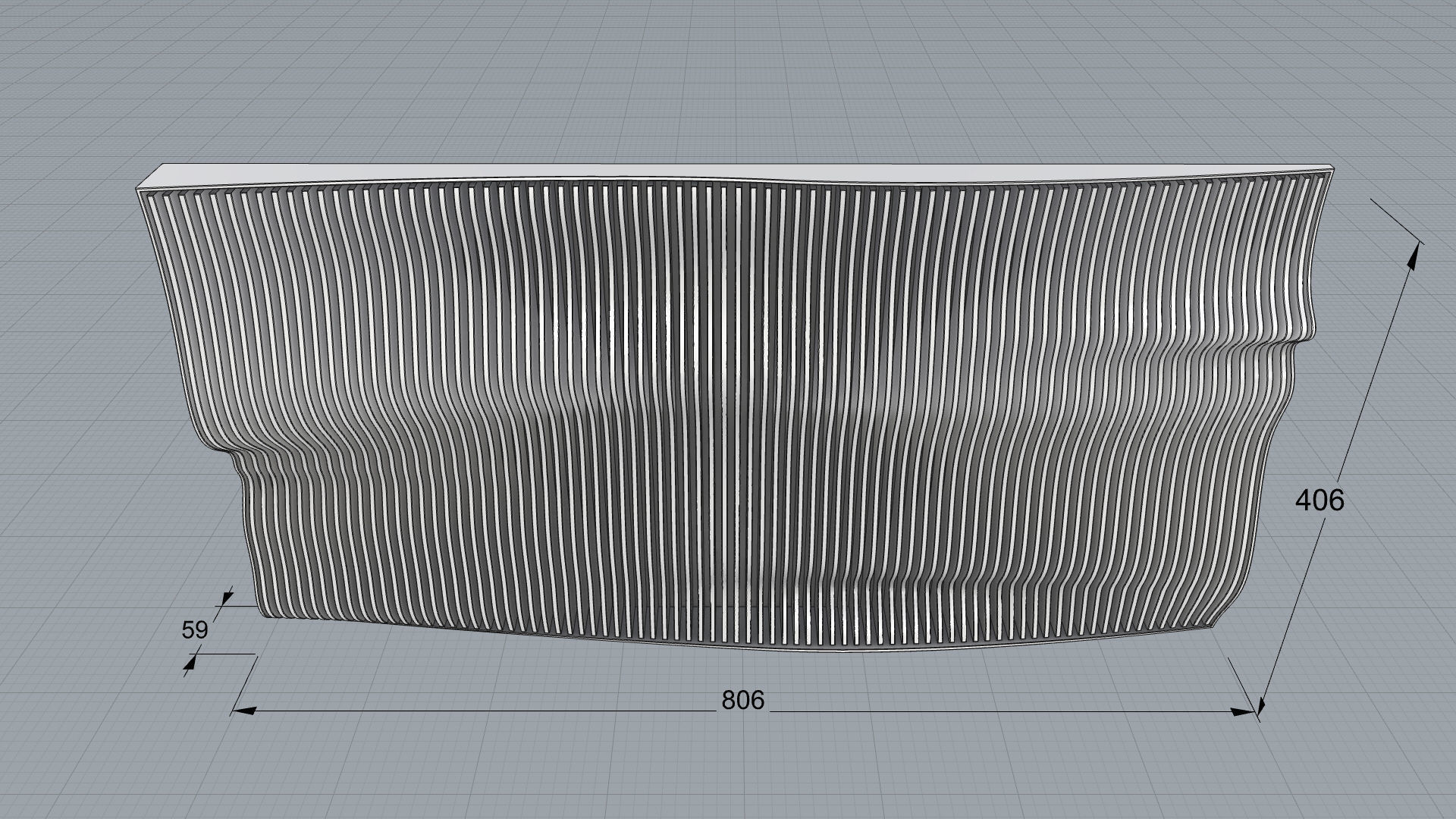 Parametric Wall 05 3D model_6