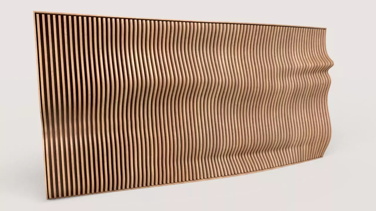 Parametric Wall 05 3D model_0