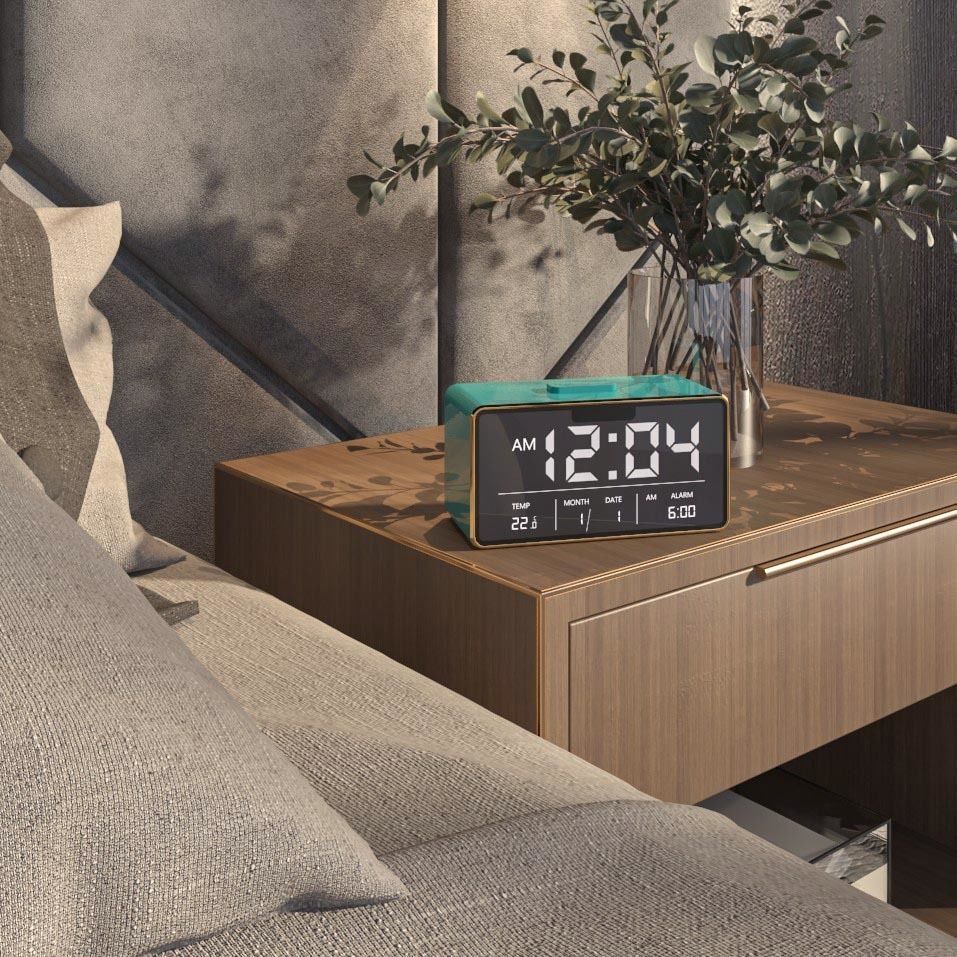 smart table clock 3D model_3