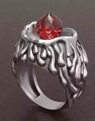 Candle Ring 3D print model