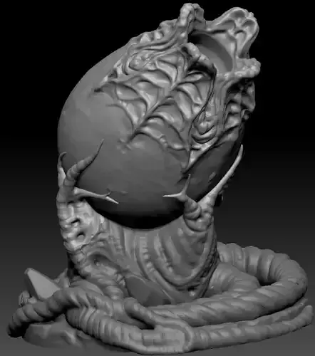 Alien Egg artists pen holder 3D print model