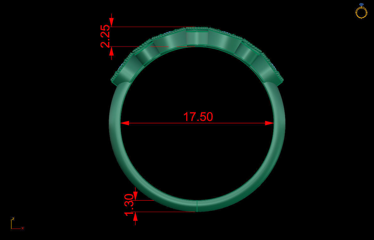 Ring 109 3D print model_9