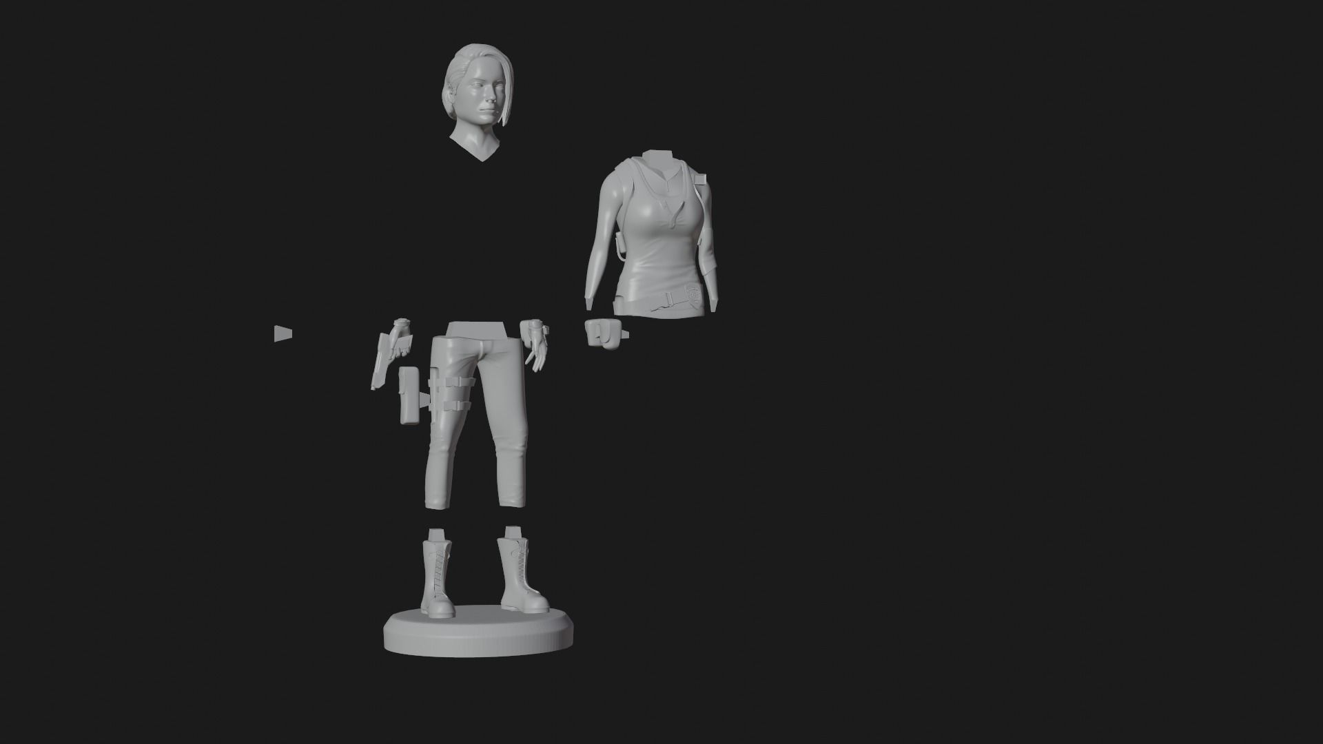 Jill Valentine Resident Evil 3 3D print model_7