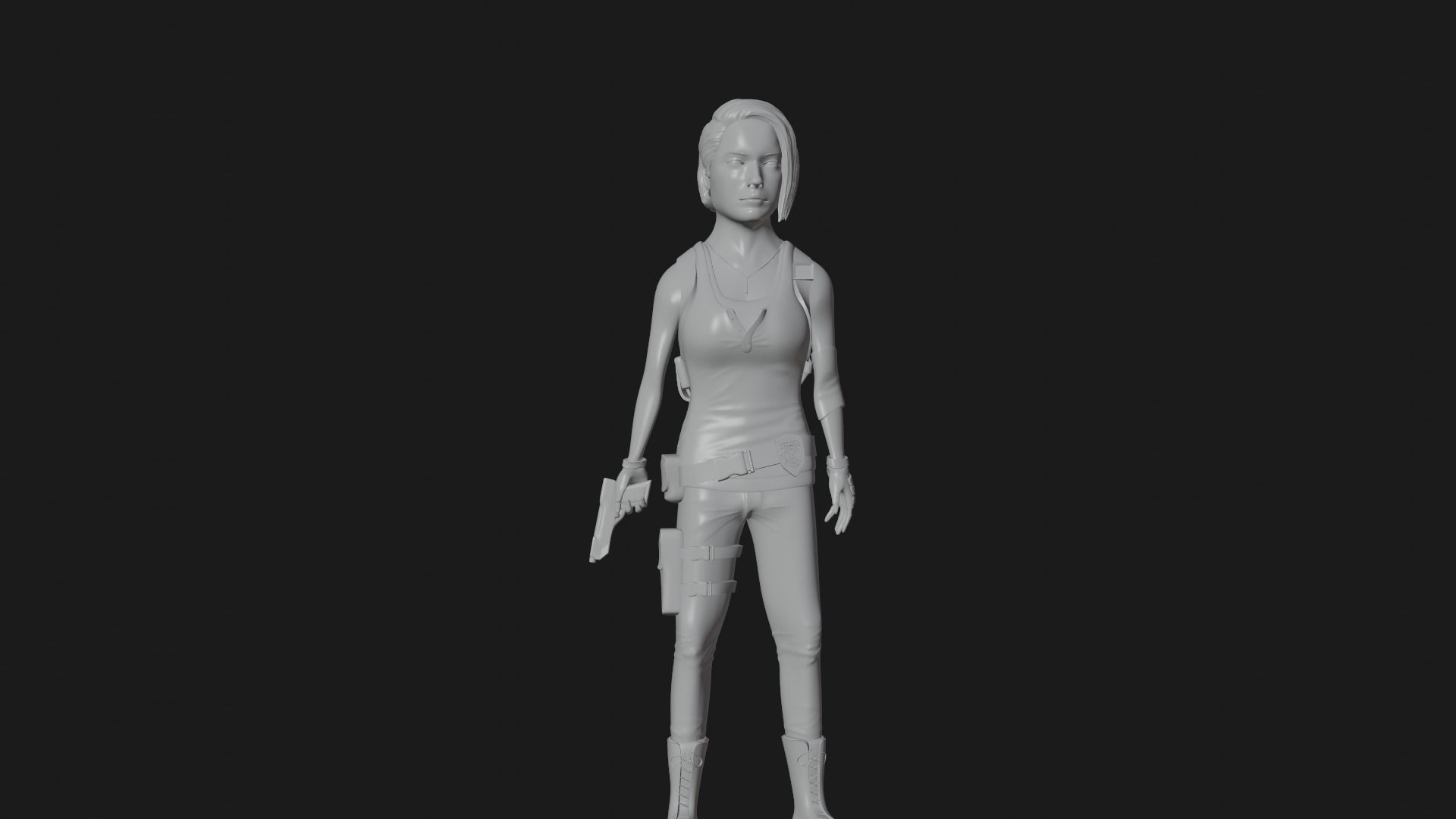 Jill Valentine Resident Evil 3 3D print model_9
