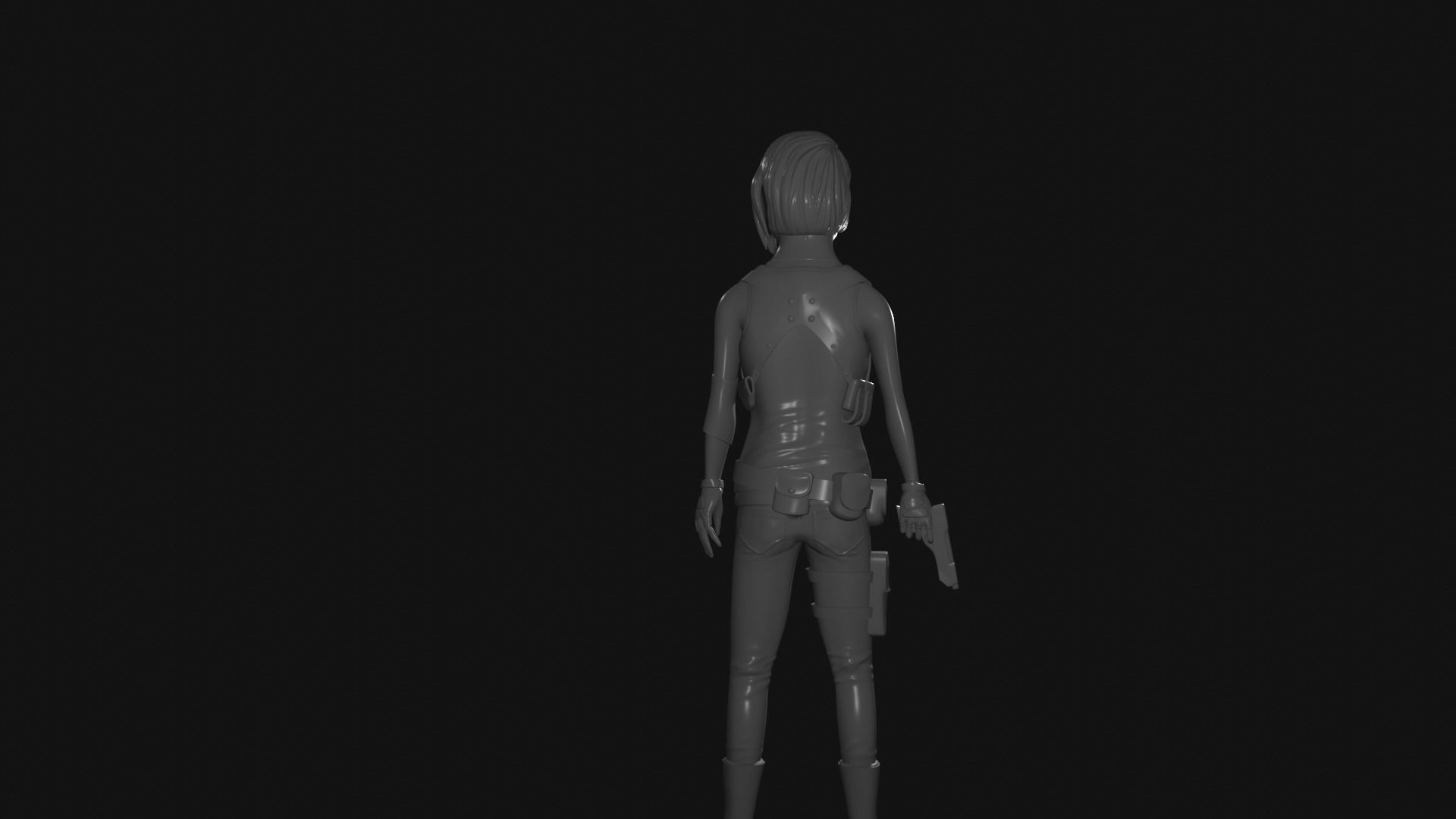 Jill Valentine Resident Evil 3 3D print model_3