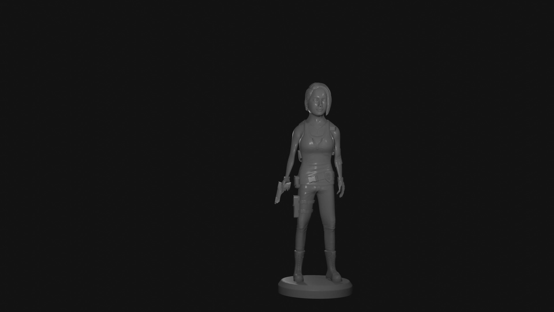 Jill Valentine Resident Evil 3 3D print model_2