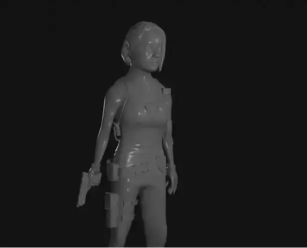 Jill Valentine Resident Evil 3 3D print model