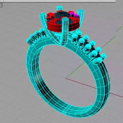 Solitaire  Round diamond Anello solitario Sl68 3D print model