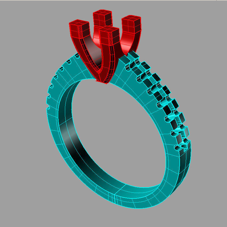 Solitaire  Round diamond Anello solitario Sl69 3D print model_3