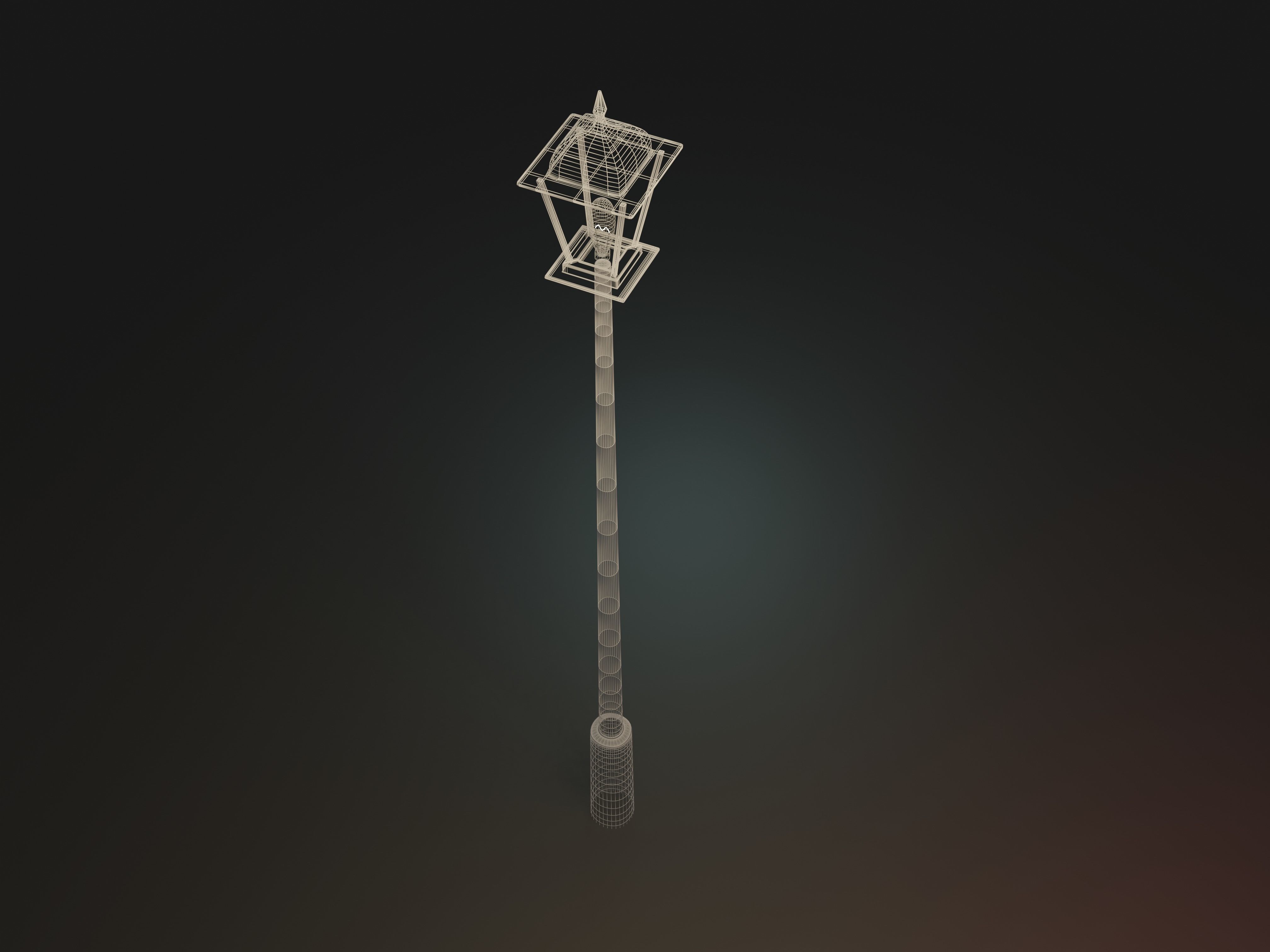 Street Lamp 3D model_4